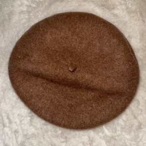 Zara Tan Wool Beret